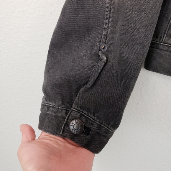 J. Crew Distressed Faded Black Jean Jacket - Picture 5 of 7